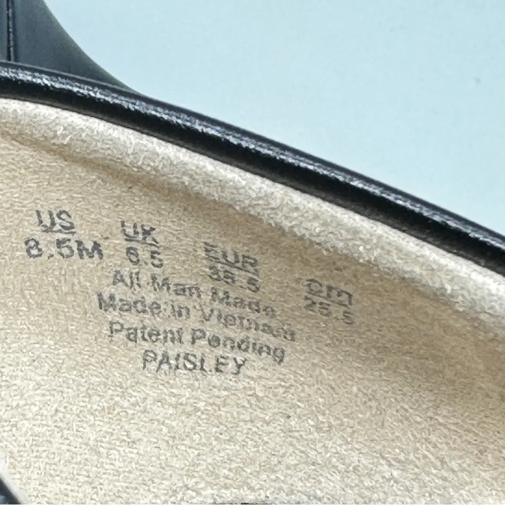 Life Stride Black Flats with Silver Accent